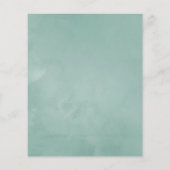 Aquarellkücher Kinderdusche Einladung Flyer (Hinten)