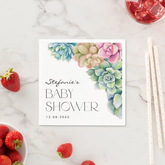 Aquarellkücher Sommerdusche Serviette (Beispiel)