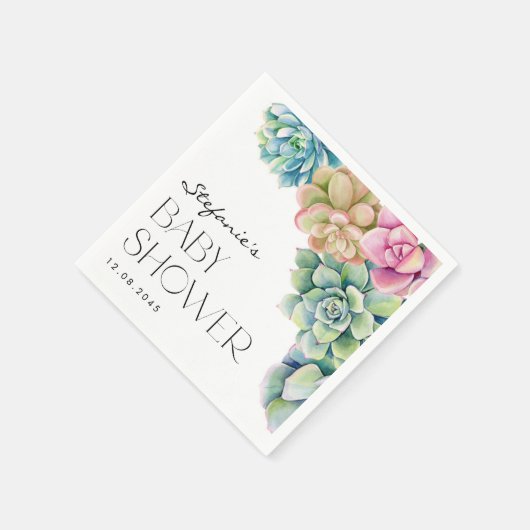 Aquarellkücher Sommerdusche Serviette (Ecke)