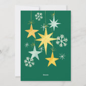 Aquarellkugel Feiertagskarte (Rückseite)