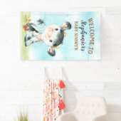 Aquarellkuh Baby Dusche Farm Baby Dusche Banner (Insitu)