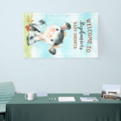 Aquarellkuh Baby Dusche Farm Baby Dusche Banner (Messeveranstaltung)