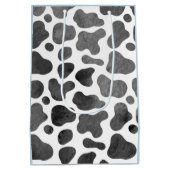 Aquarellkuh druckblau mittlere geschenktüte (Rückseite)