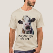 Aquarellkuh Zitat Licht gefärbt Unisex T-Shirt (Vorderseite)