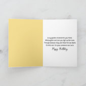 Aquarellkühe Geburtstagskuh mit einem Sommerhut Karte (Innenseite)