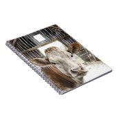 Aquarellkühe Hereford in Barn Notizblock (Rechte Seite)