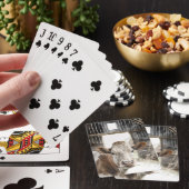 Aquarellkühe Hereford in Barn Spielkarten (In Situ)