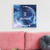Aquarellkunde - Gemini Leinwanddruck (Insitu (Wohnzimmer))