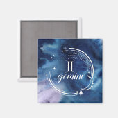 Aquarellkunde - Gemini Magnet (Vorderseite/Rückseite)