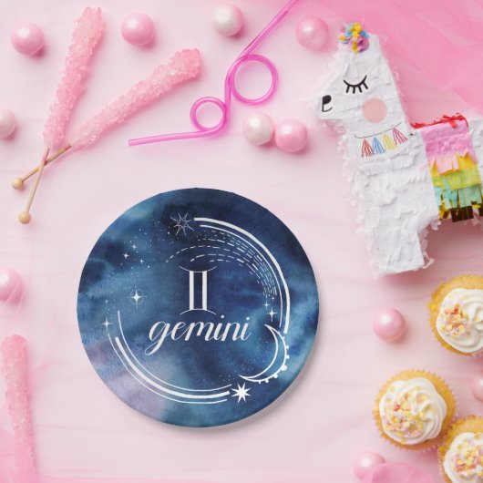 Aquarellkunde - Gemini Pappteller (Party)