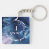 Aquarellkunde - Gemini Schlüsselanhänger (Rückseite)