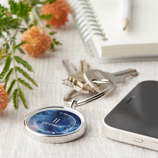 Aquarellkunde - Gemini Schlüsselanhänger (Seite)