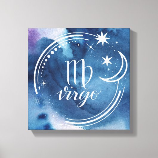 Aquarellkunde - Virgo Leinwanddruck (Vorderseite)
