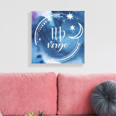 Aquarellkunde - Virgo Leinwanddruck (Insitu (Wohnzimmer))