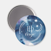 Aquarellkunde - Virgo Magnet (Vorderseite/Rückseite)