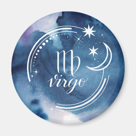 Aquarellkunde - Virgo Magnet (Vorne)