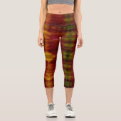 Aquarellkunst Capri Leggings (Vorderseite)