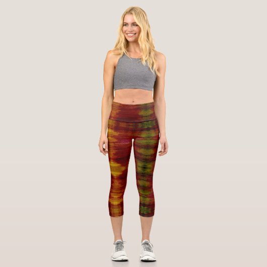 Aquarellkunst Capri Leggings (Vorderseite)