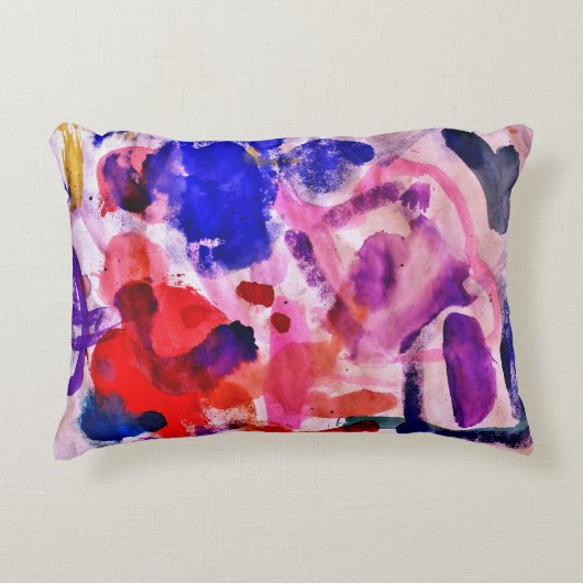 Aquarellkunst Dekokissen (Vorderseite)
