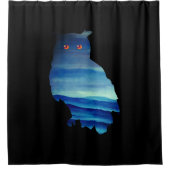 Aquarellkunst Duschvorhang (Vorderseite)