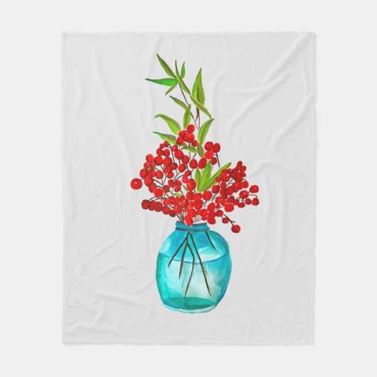 Aquarellkunst Fleecedecke (Vorderseite)
