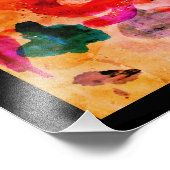 Aquarellkunst Fotodruck (Ecke)