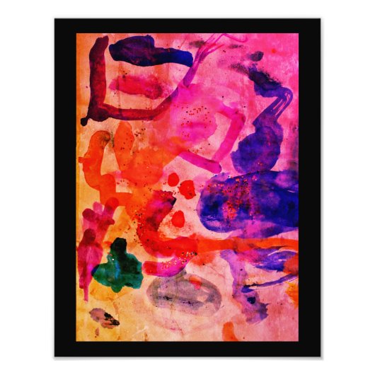 Aquarellkunst Fotodruck (Vorne)