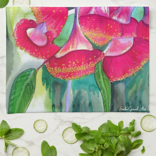 Aquarellkunst Geschirrtuch (Gefaltet)