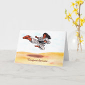 Aquarellkunst großartiger Karawansermeister Karte (Gelbe Blume)