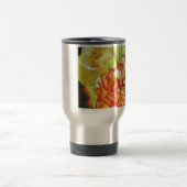 Aquarellkunst in Orangen- und Gelbrosen Reisebecher (Mittel)