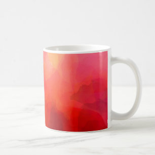 Aquarellkunst in Rot, Orange und Gelb Kaffeetasse