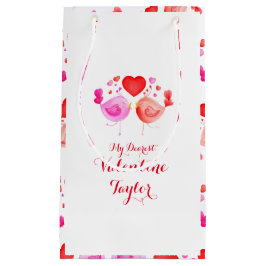 Aquarellkunst Liebhaber von Vögeln Tasche Kleine Geschenktüte