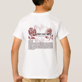 Aquarellkunst mit Blume T-Shirt (Rückseite)