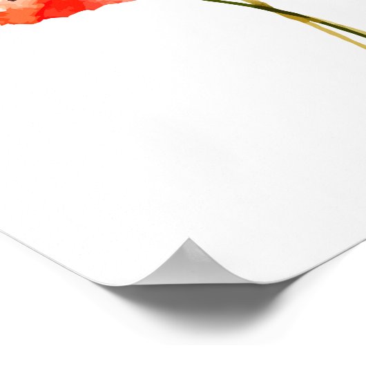 Aquarellkunst Poster (Ecke)