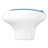 Aquarellkunst Rockpferd Keramikknauf (Seitenansicht)