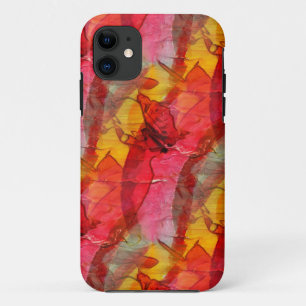 Aquarellkunst, rot gelb Case-Mate iPhone hülle