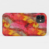Aquarellkunst, rot gelb Case-Mate iPhone hülle (Rückseite (Horizontal))
