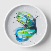 Aquarellkunst Uhr (Vorderseite)
