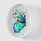 Aquarellkunst Uhr (Winkel)