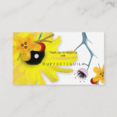 Aquarellkunst Visitenkarte (Rückseite)