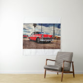 Aquarellkunst von 1956 Chevrolet Bel Air Wandteppich (Beispiel)