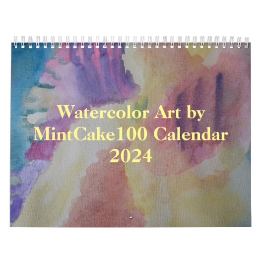 Aquarellkunst von MintCake100 Kalender 2024 (Titelbild)