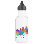 Aquarellkunstdruck der Skyline von Seattle USA Trinkflasche (Links)