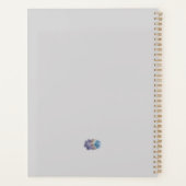 Aquarellkunstplaner, Kardinal und Schnee Planer (Rückseite)