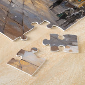 Aquarellkuppel Rock Aqsa Moschee Jerusalem Puzzle (Seite)