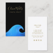 Aquarellküste Echtes Anwesen Visitenkarte (Vorne/Hinten)