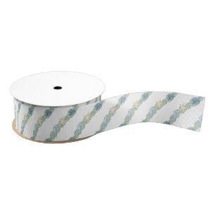Aquarellküste Küste Weihnachtsgarten Ripsband