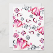 Aquarellkutschen Sie ist eine Einladung zum Geburt (Rückseite)