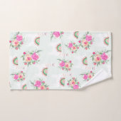 Aquarelllama auf Minze Badhandtuch Set (Handtuch)