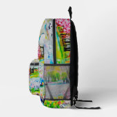 Aquarelllandschaft 2 Zubehörtasche Bedruckter Rucksack (Rechts)